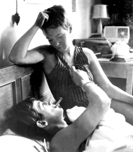 Jean-Paul Belmondo and Jean Seberg in BREATHLESS (1959)